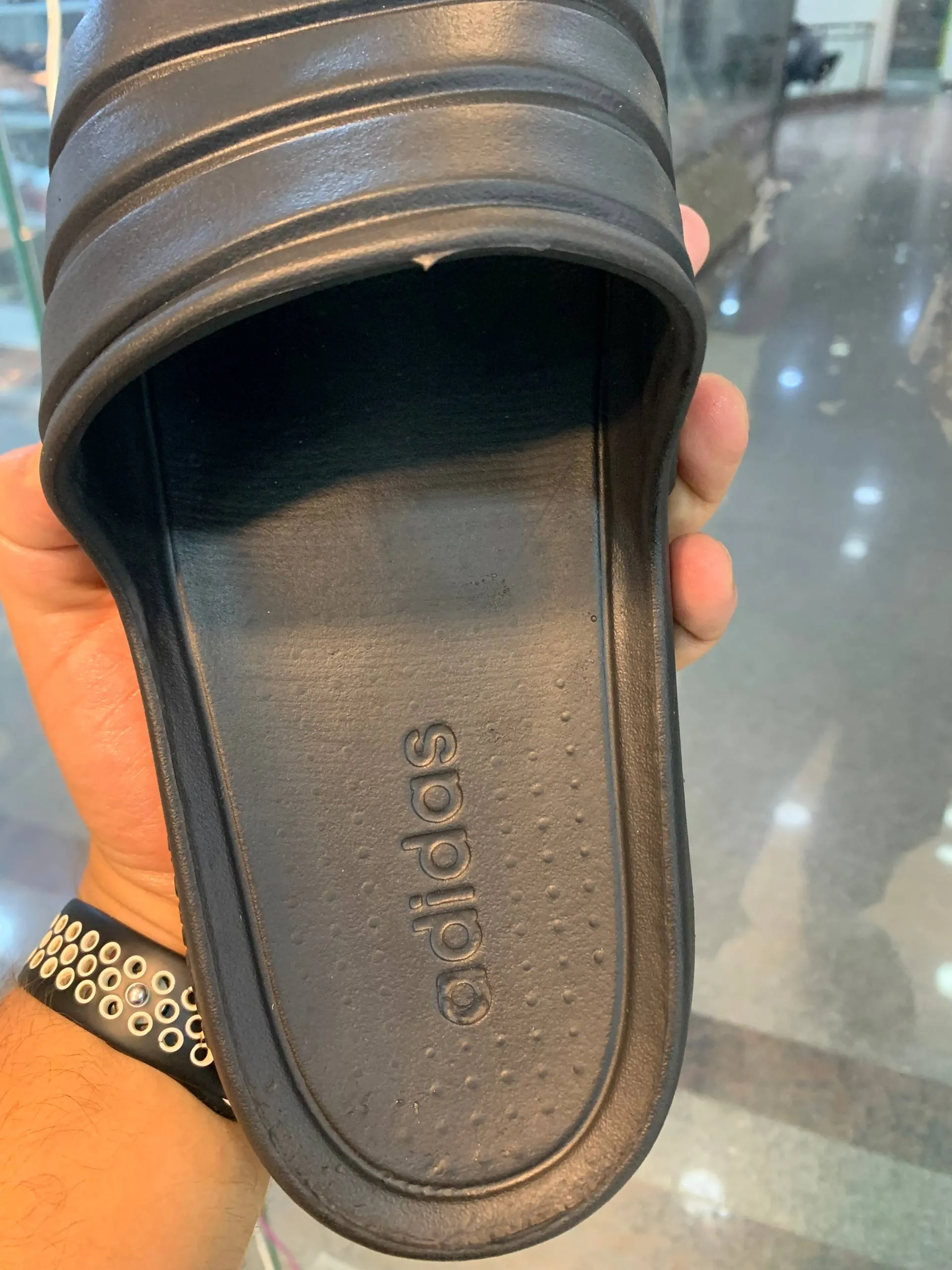 شبشب رجالي اسود ايفا Adidas - الصورة 3