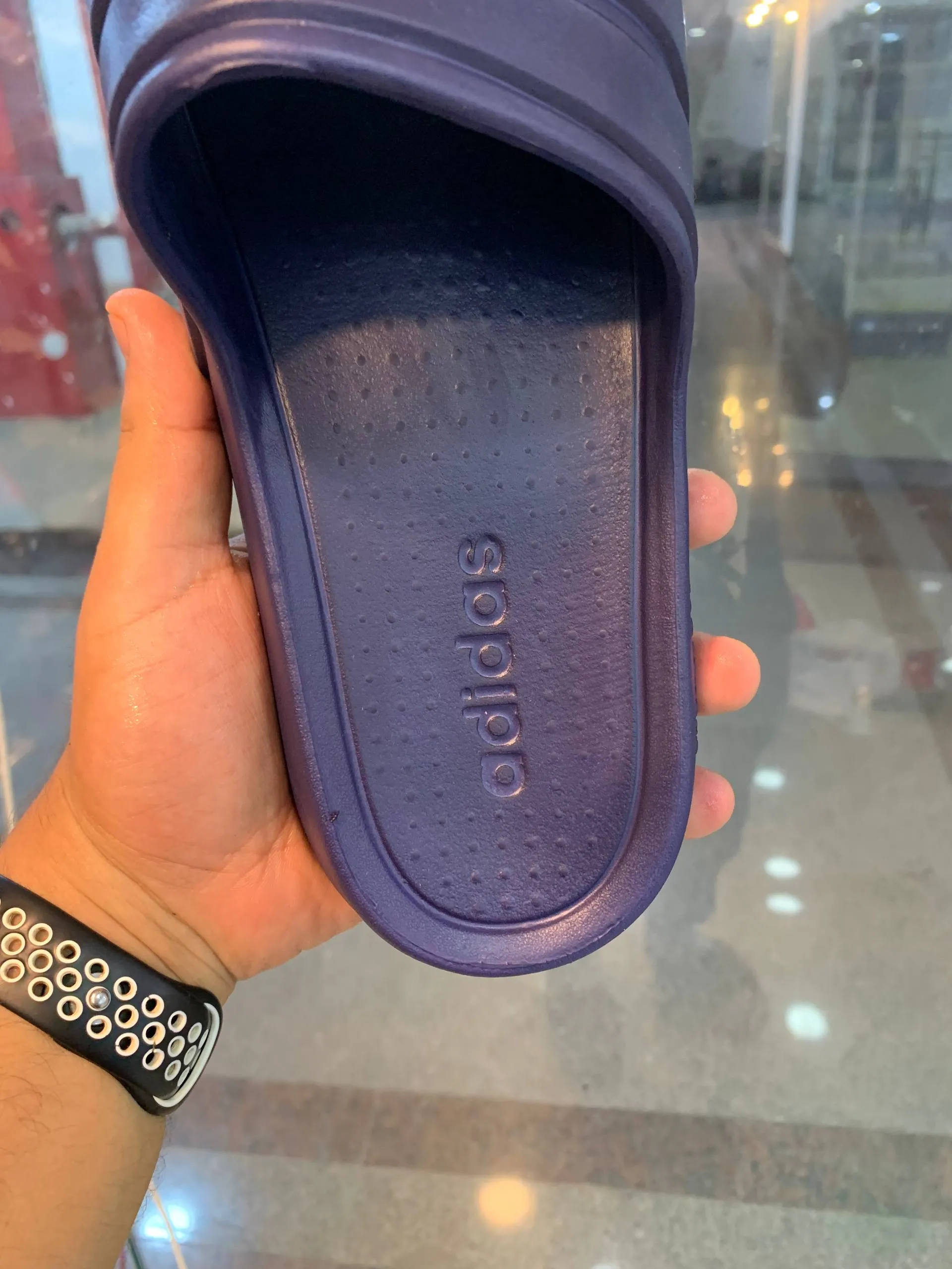 شبشب رجالي كحلي ايفا Adidas - الصورة 3