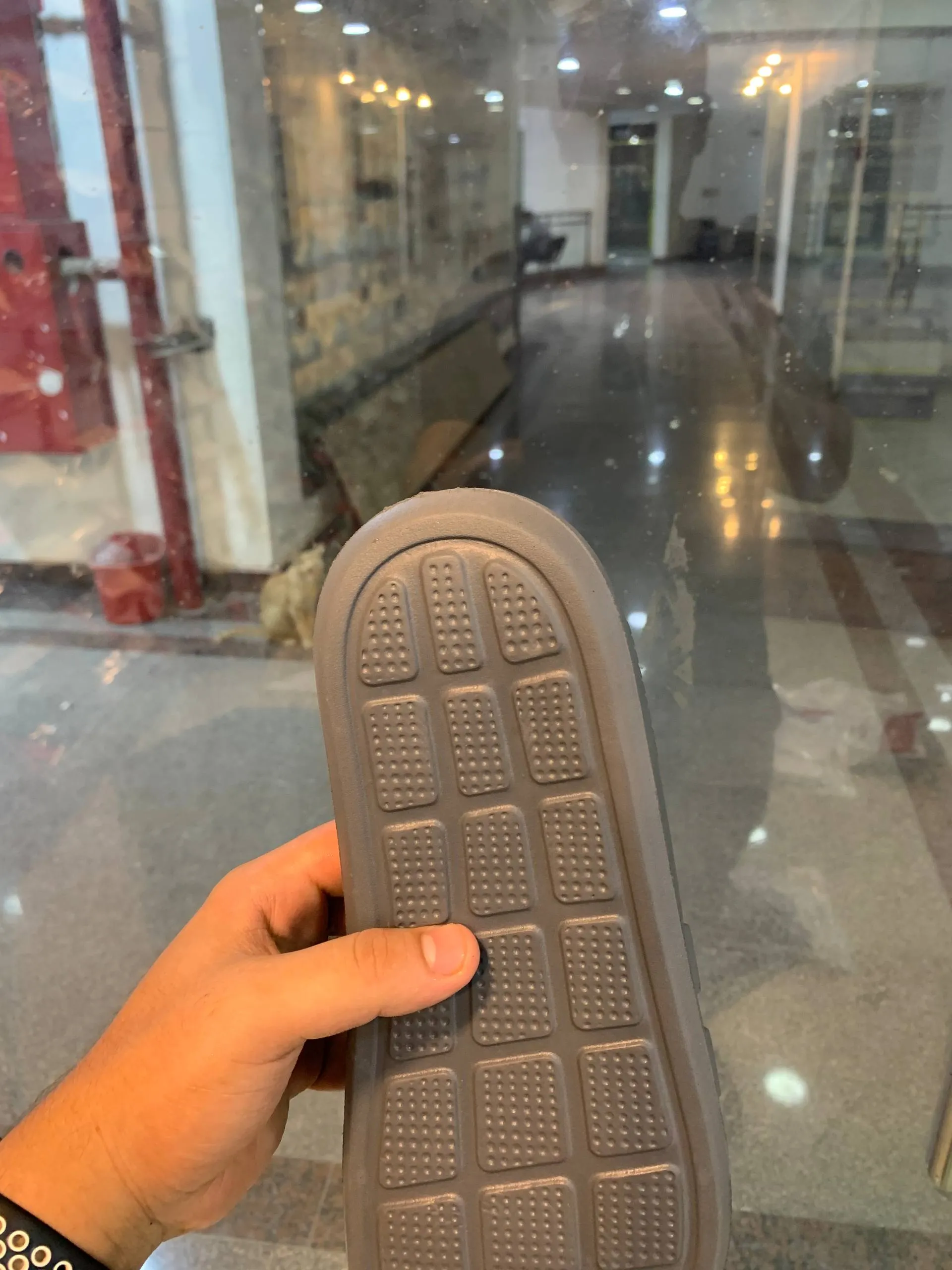 شبشب رجالي رصاصي ايفا Adidas - الصورة 3