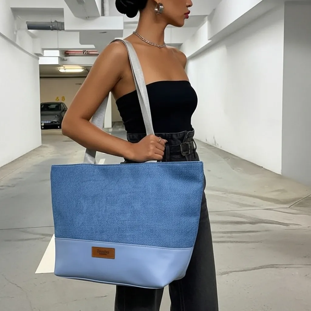 شنطه حريمي سماوي - الصورة 2