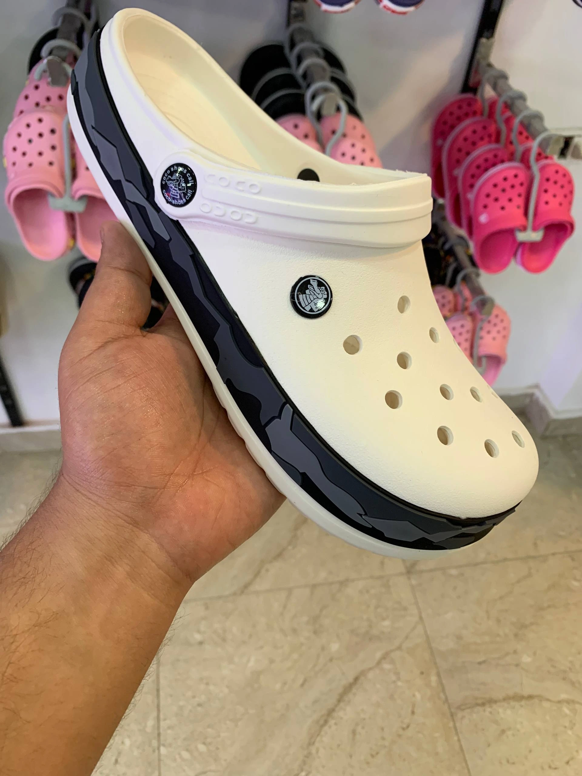 كروكس رجالي جيشي COCO06 ابيض - الصورة 5